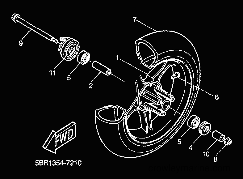 Yamaha Motors YQ50 (5HEG) [010] - FRONT WHEEL