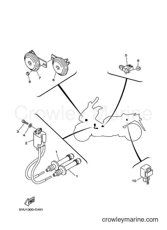 Yamaha Motors XP500A (15B5) [010] - ELECTRICAL 2