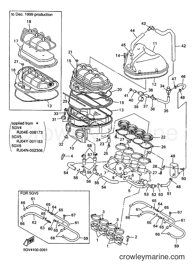 2000 Sport Bike YZF-R6 - YZF-R6 (5GV6) [010] - INTAKE