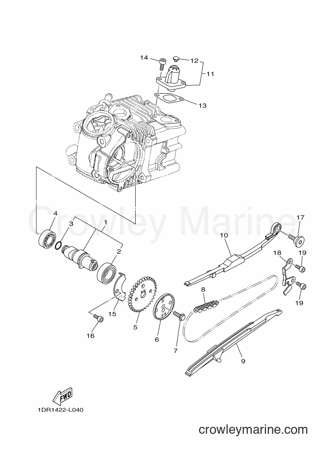 2012 Scooter XC115S - XC115S (1DR2) [010] - CAMSHAFT & CHAIN