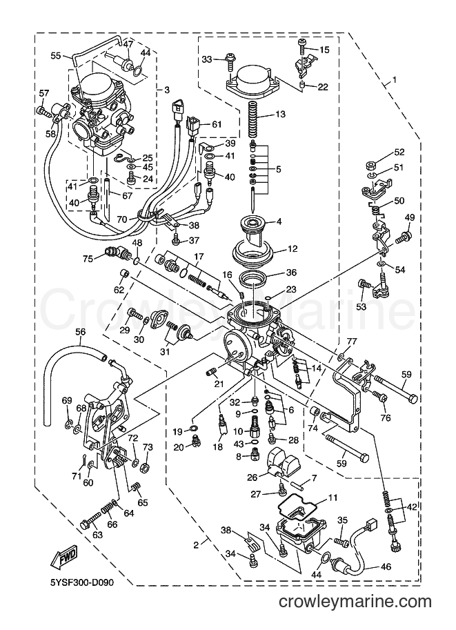Yamaha Motors XVS1100A (5YSF) [030] - CARBURETOR