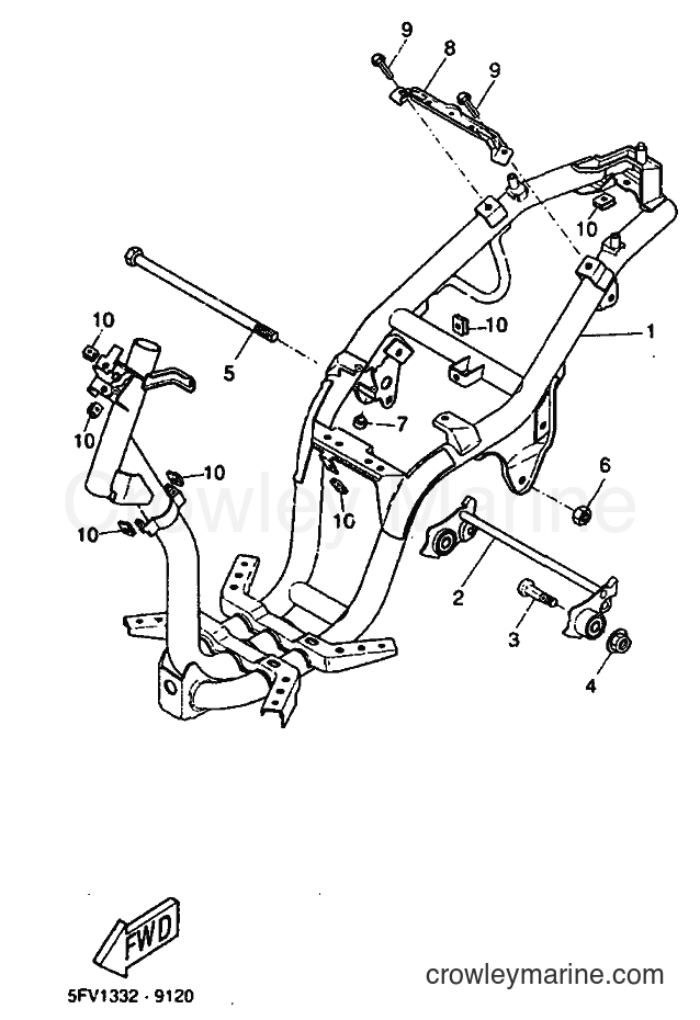 1999 Scooter YH50 - YH50 (5JB2) [020] - FRAME