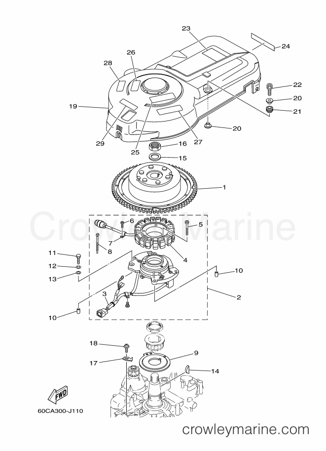 Yamaha Motors F100BETX (60CA) [100] - GENERATOR