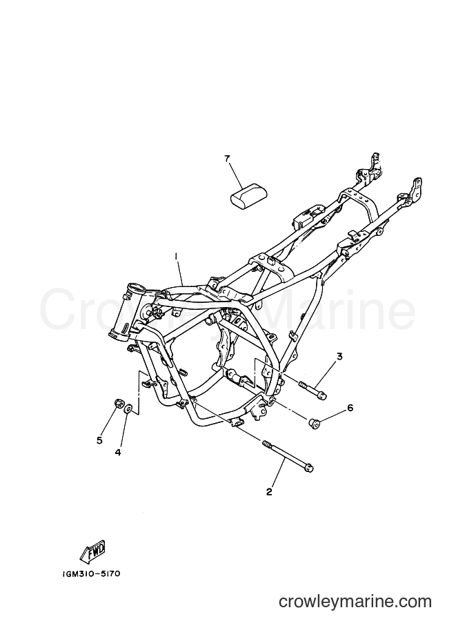 Yamaha Motors RD125LC (2HK) [999] - FRAME
