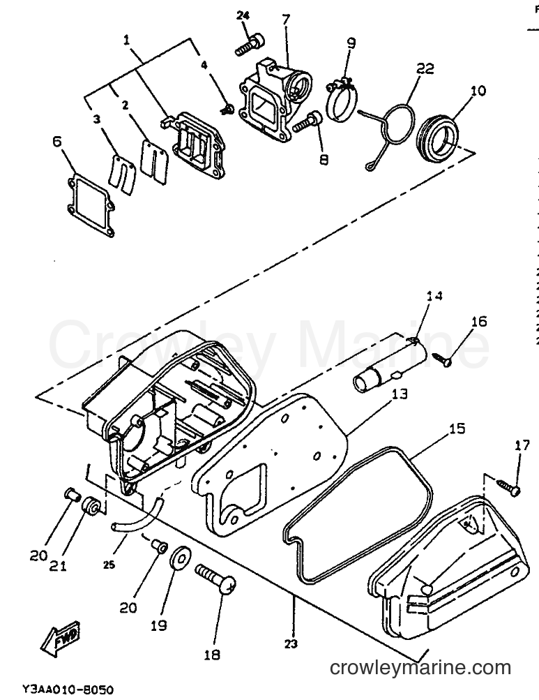 1995 Scooter CW50 - CW50 (4BX6) [999] - INTAKE