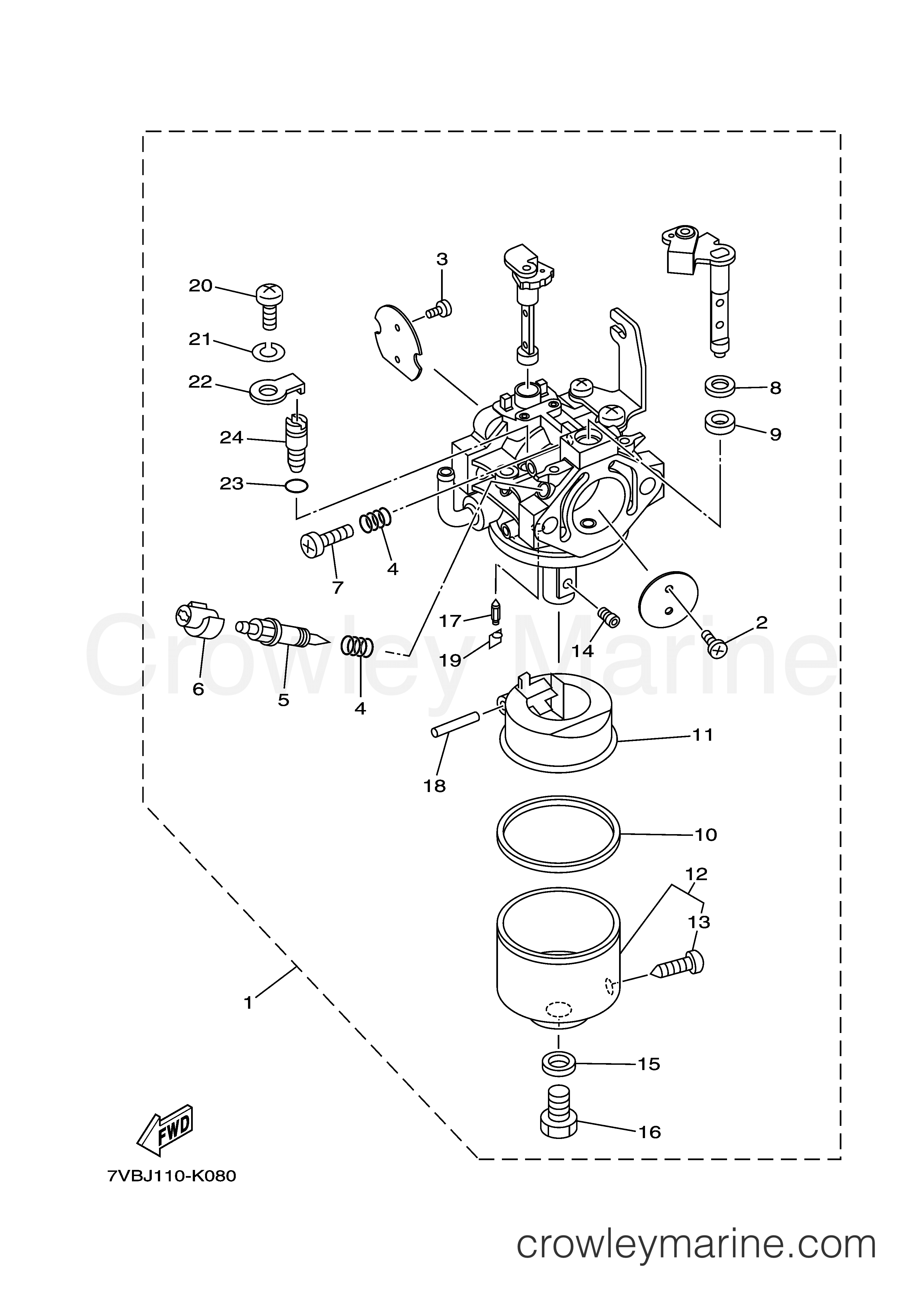 Yamaha Motors MZ300AAIA6 - CARBURETOR