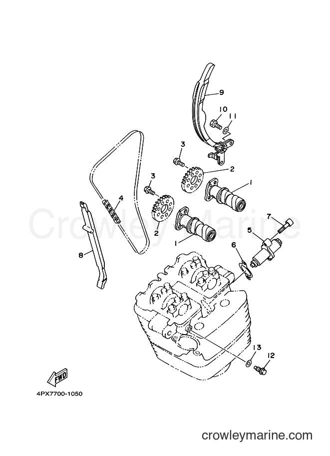 2005 Dirt Bike TT250R - TT250R (4PXB) [010] - CAMSHAFT & CHAIN