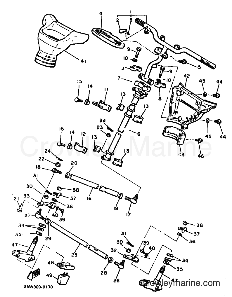 1991 Snowmobile ET400TR - ET400TR (85W3) [010] - STEERING