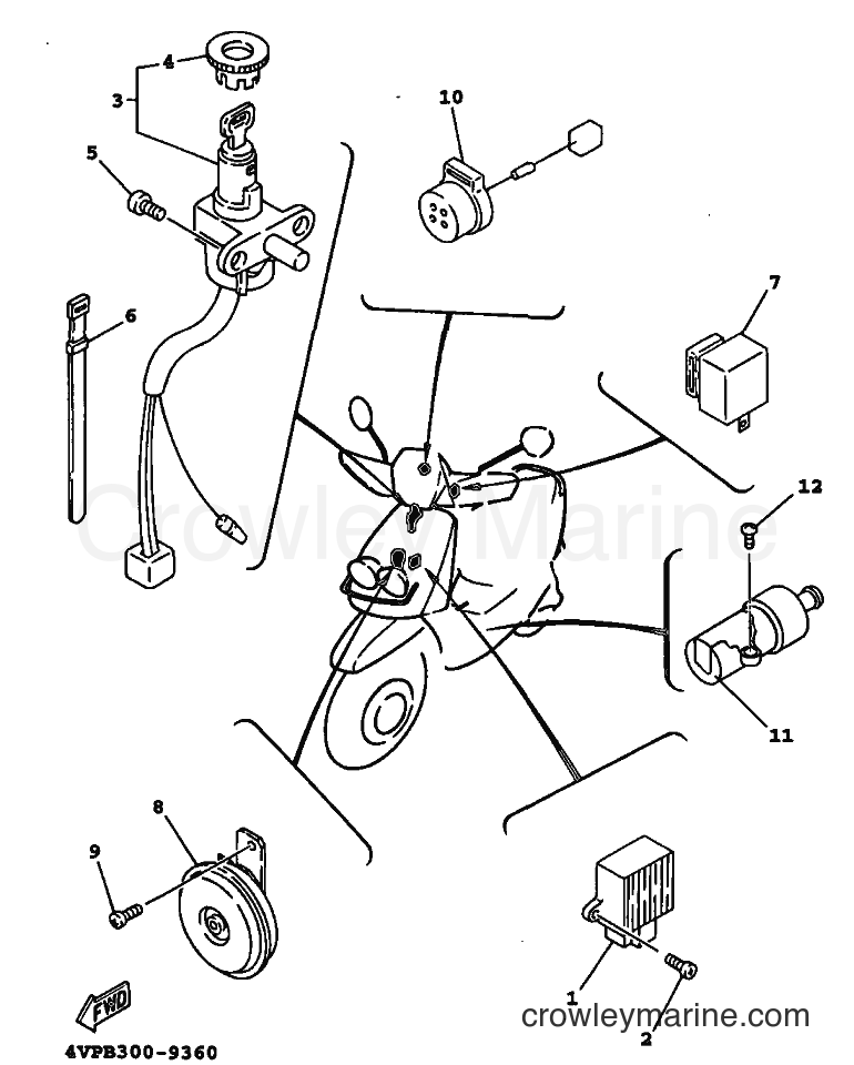 Yamaha Motors YW100 (4VPG) [010] - ELECTRICAL 2