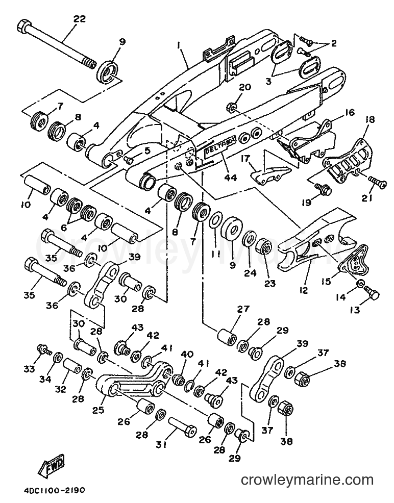 Yamaha Motors WR250Z (4DC1) [999] - REAR ARM
