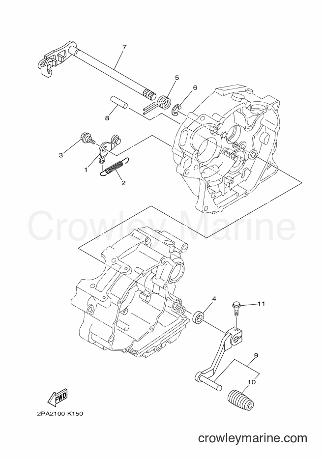 2011 ATV YFM125R - YFM125R (2PA2) [010] - SHIFT SHAFT