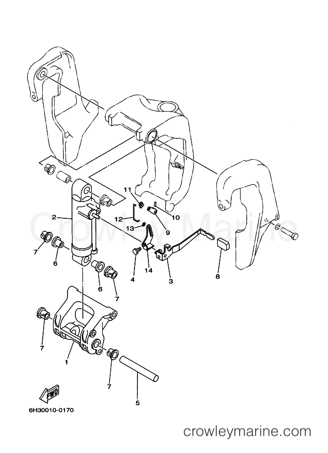 Yamaha Motors 60TLR (6H2) [040] - BRACKET 3