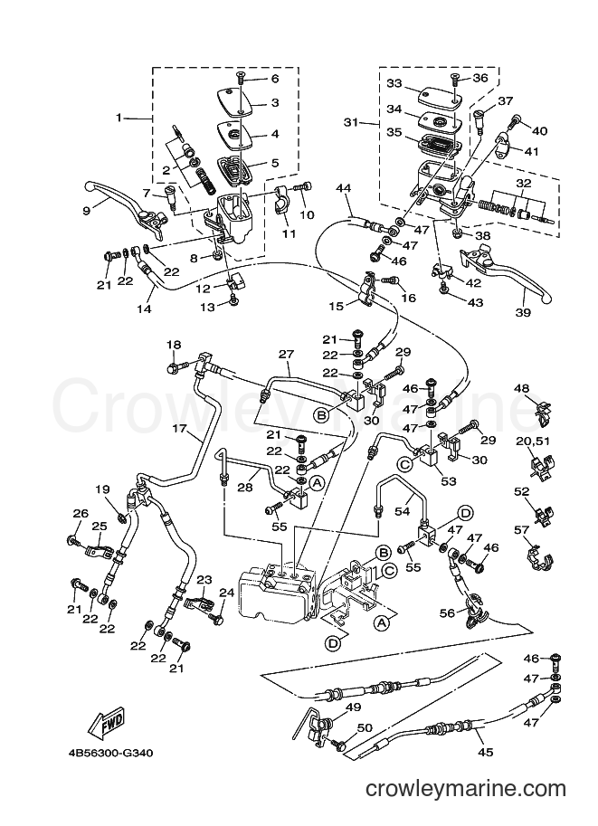 Yamaha Motors XP500A (4B59) [060] - FRONT MASTER CYLINDER