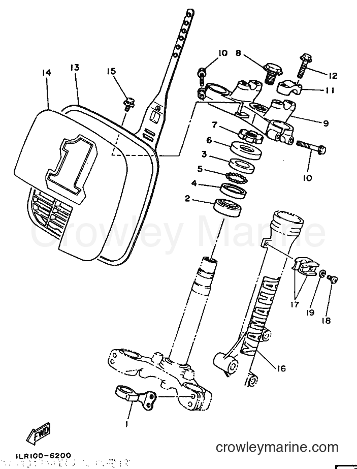 Yamaha Motors YZ80 (1LR) [999] - STEERING