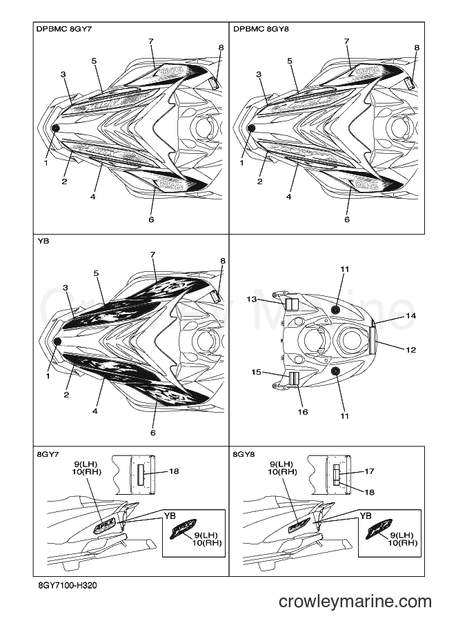 Yamaha Motors RX10MS (8GY7) [020] - EMBLEM