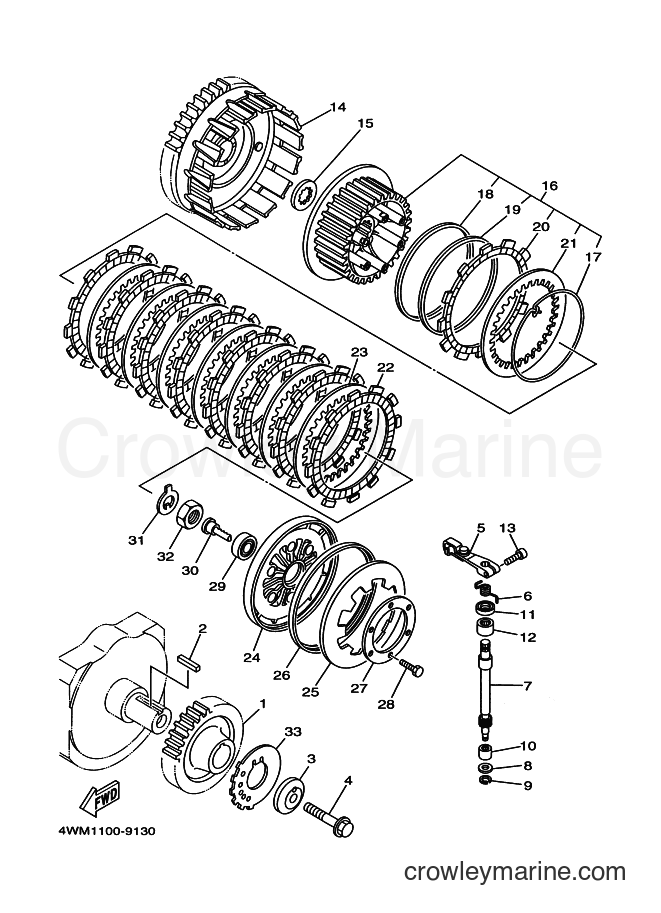 1999 Cruiser XV1600A - XV1600A (4WM3) [010] - CLUTCH