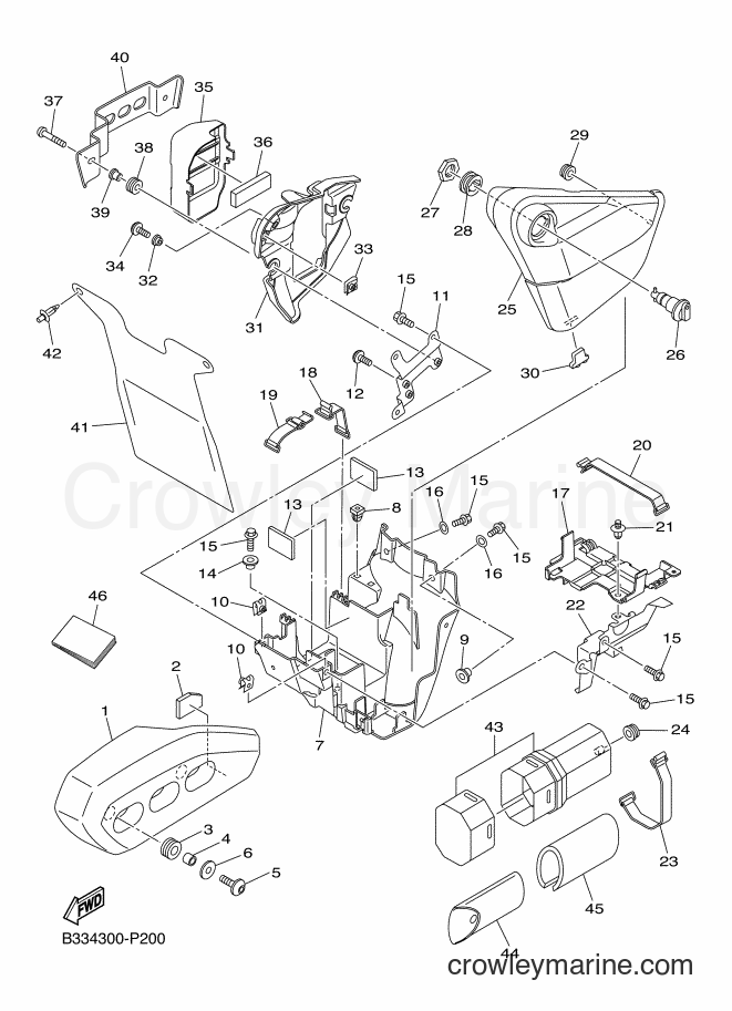 Yamaha Motors XVS950CR (B33E) [010] - SIDE COVER
