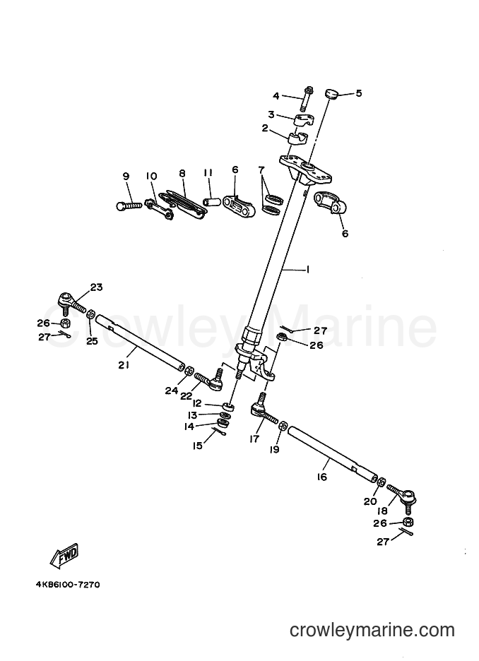 1998 ATV YFM350FW-X - YFM350FW-X (4KB9) [020] - STEERING