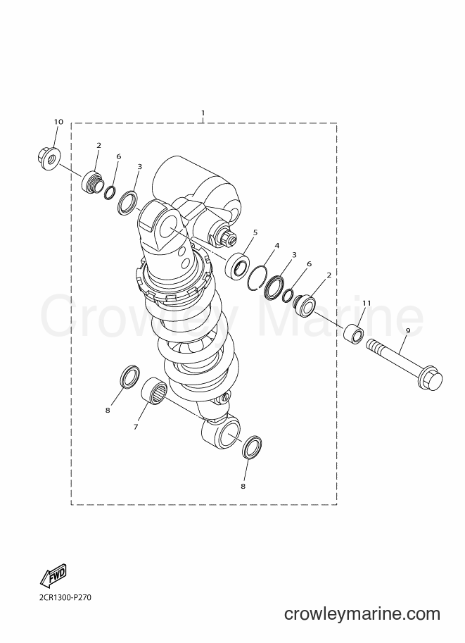 Yamaha Motors YZF-R1 (2CRC) [050] - REAR SUSPENSION