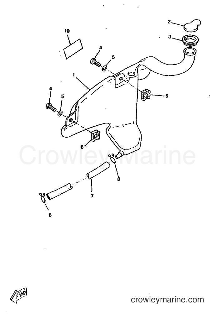 1998 Scooter CW50RS - CW50RS (5CX1) [010] - OIL TANK