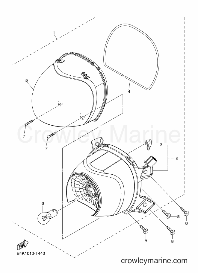 Yamaha Motors XCH50 (B4K2) [010] - TAILLIGHT