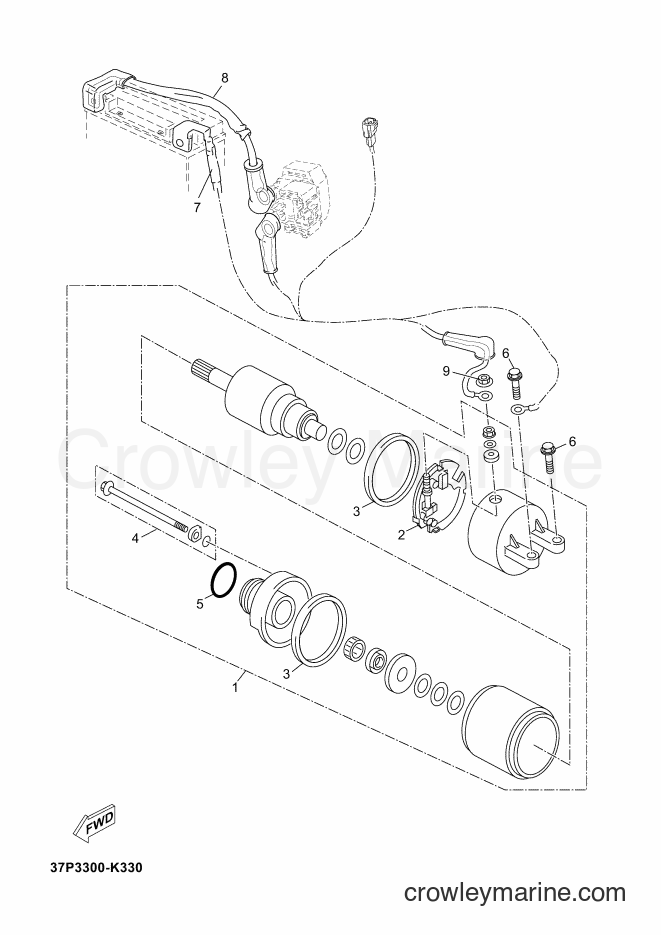 2012 Scooter YP250R - YP250R (1YS4) [030] - STARTING MOTOR