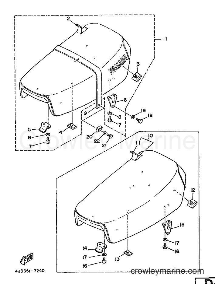 1987 Dirt Bike DT125-MX - DT125-MX (4J3) [999] - SEAT