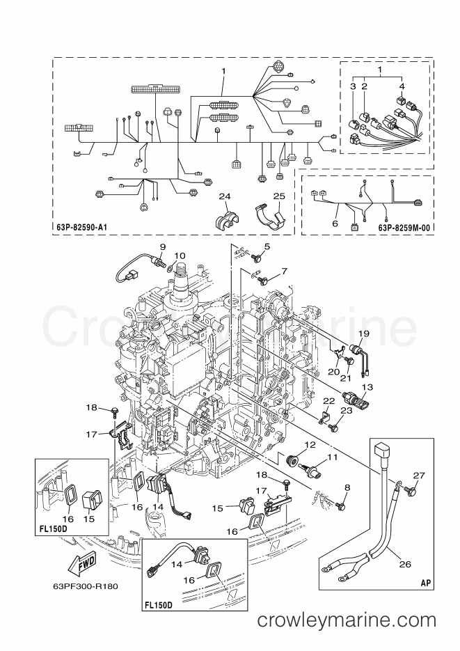 Yamaha Motors F150DETX (63PF) [060] - ELECTRICAL 3