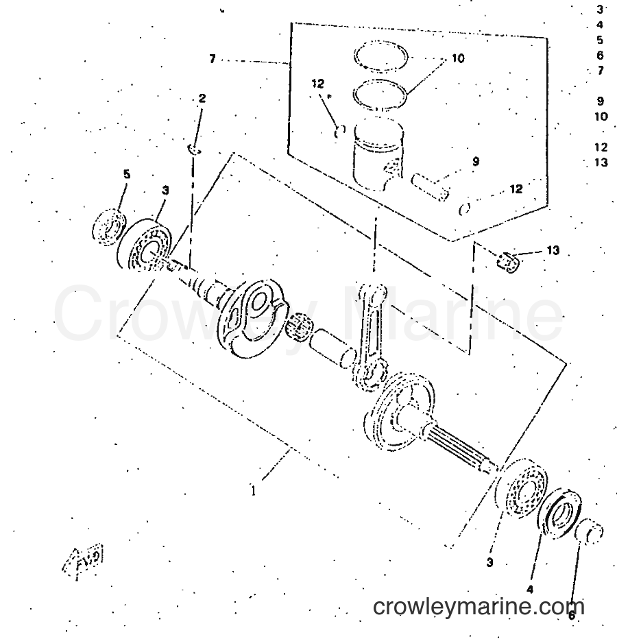 1997 Scooter CW50RSP - CW50RSP (4WL3) [999] - CRANKSHAFT & PISTON