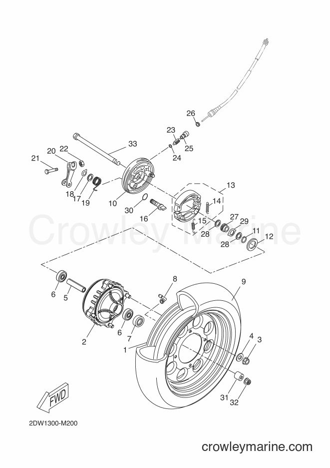 Yamaha Motors CW50E (2DW1) [060] - FRONT WHEEL