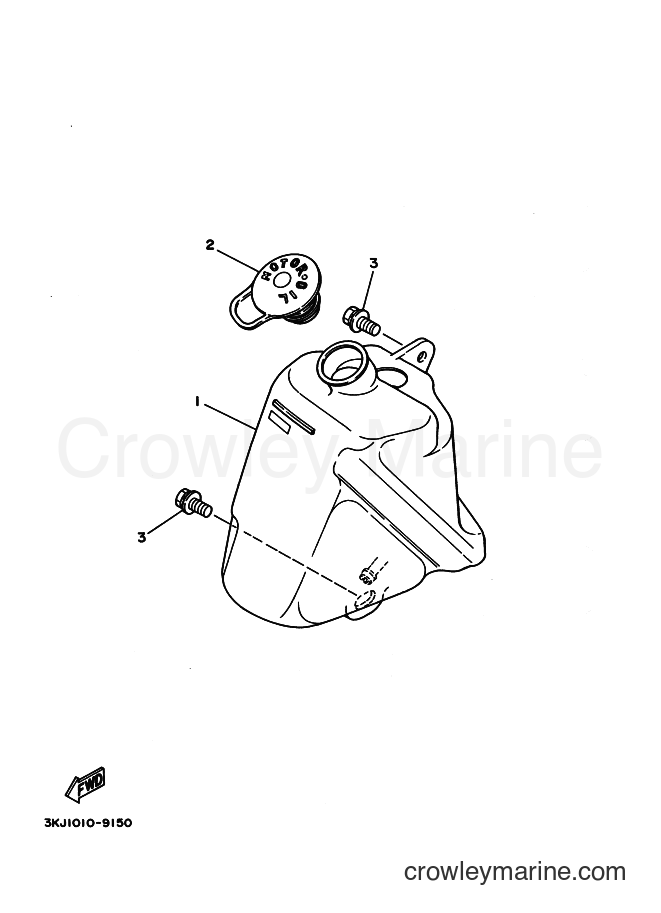 2000 Scooter CY50 - CY50 (3SAB) [010] - OIL TANK