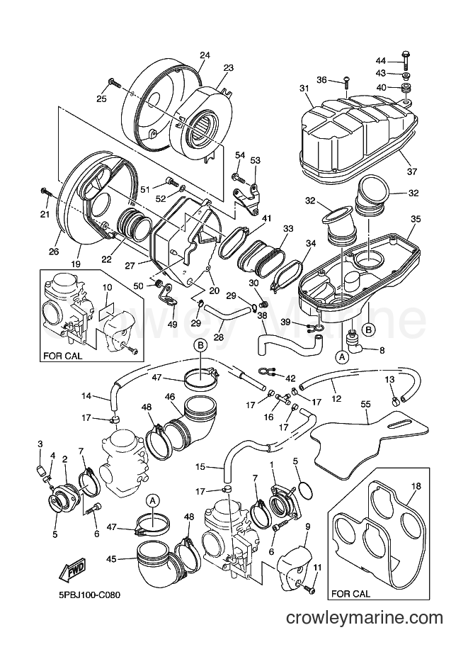 Yamaha Motors XVS1100AT (5YSE) [010] - INTAKE