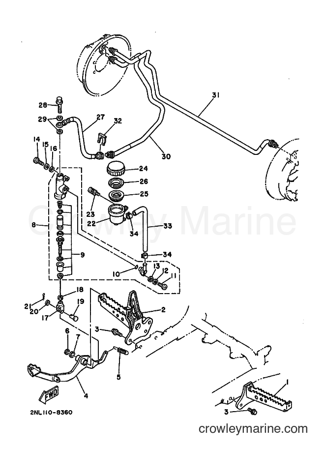 1988 ATV YFP350 - YFP350 (2TX0) [010] - STAND & FOOTREST