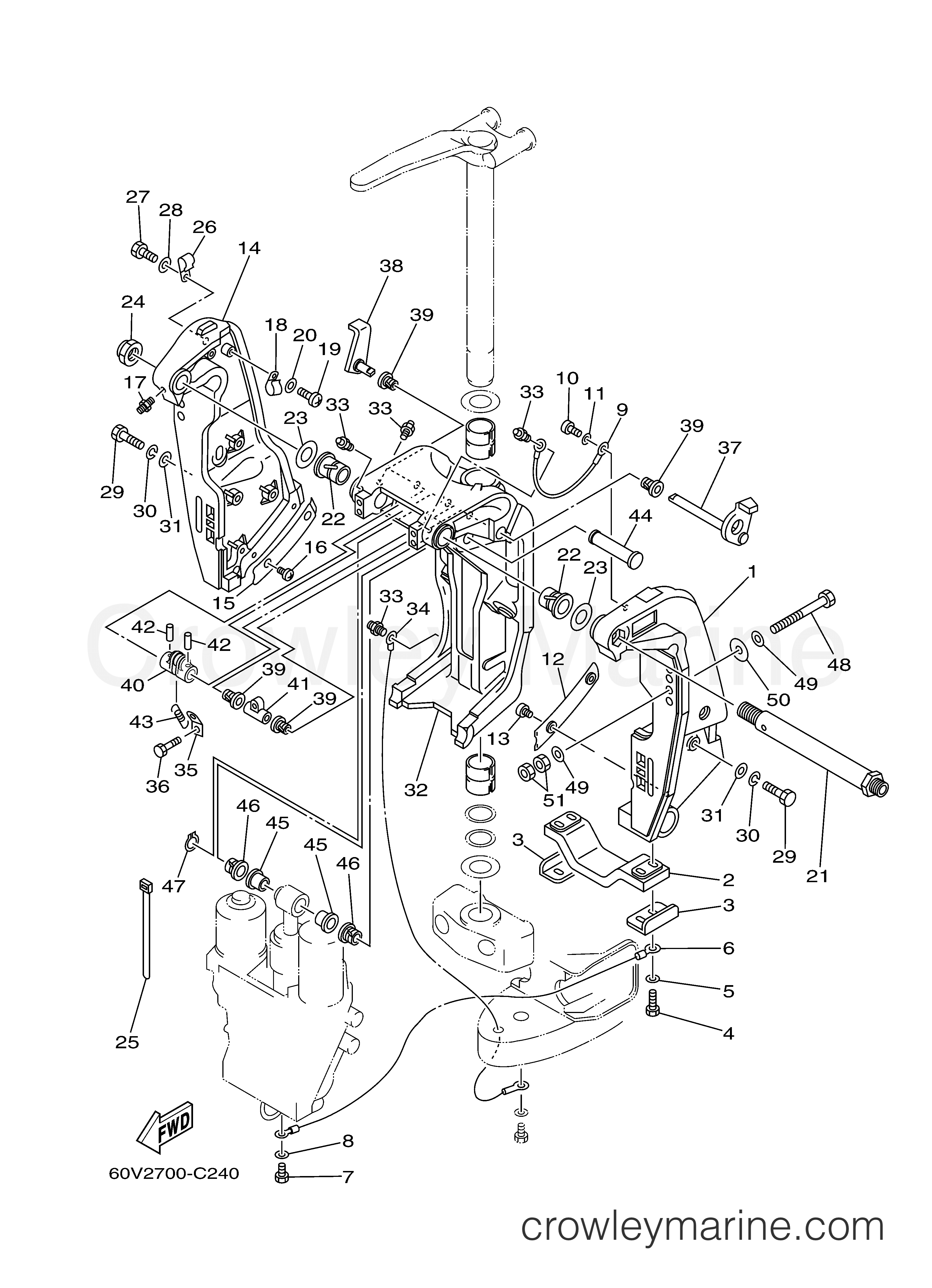 Yamaha Motors LZ300TURC - BRACKET 1