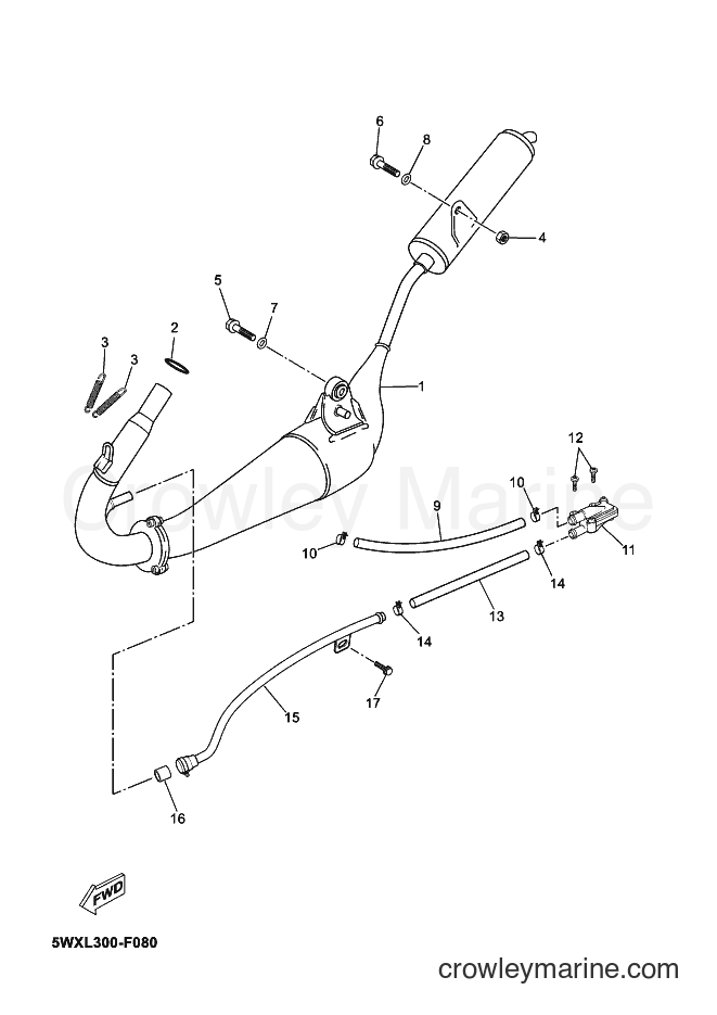 2007 Scooter TZR50 - TZR50 (5WXL) [010] - EXHAUST