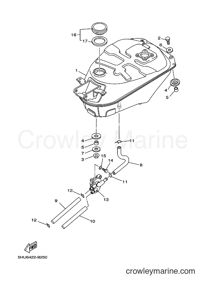 2003 Scooter T105E - T105E (5HU7) [010] - FUEL TANK