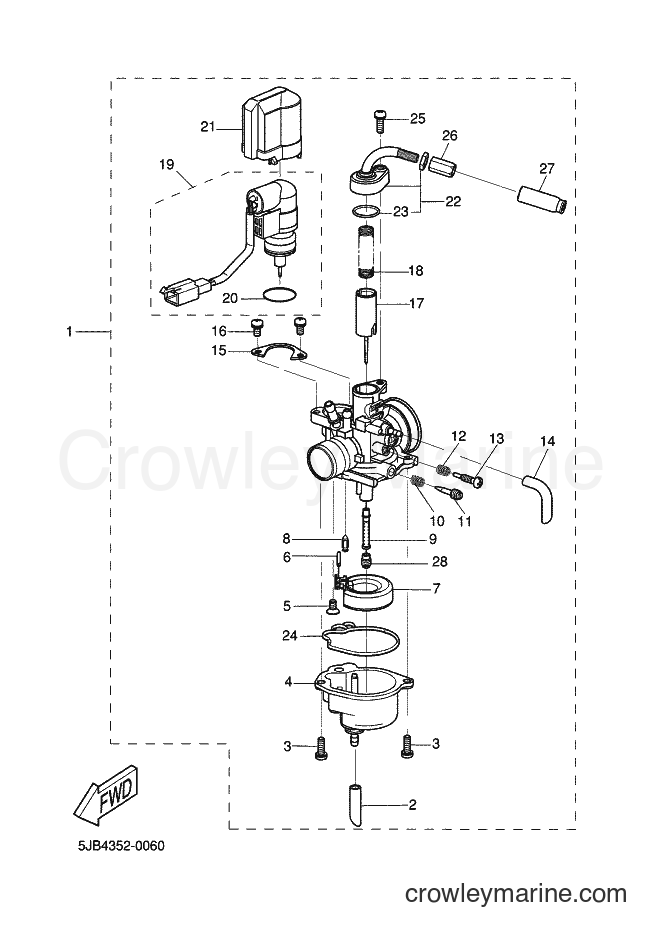 2003 Scooter YH50 - YH50 (5XS1) [020] - CARBURETOR