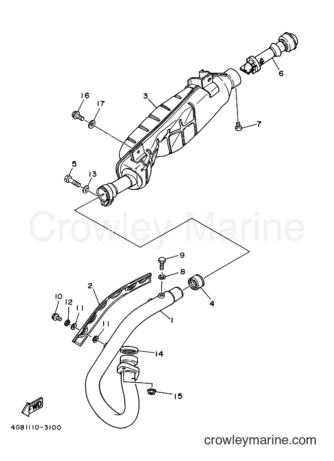 1994 ATV YFM400FW - YFM400FW (4GB6) [010] - EXHAUST