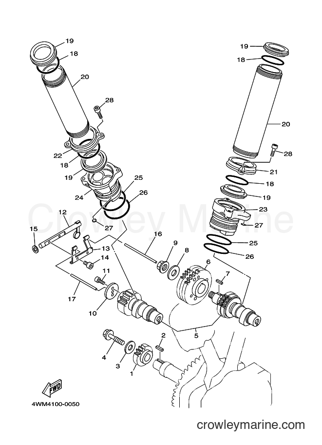 2003 Cruiser XV1600AT - XV1600AT (5GAU) [020] - CAMSHAFT & CHAIN
