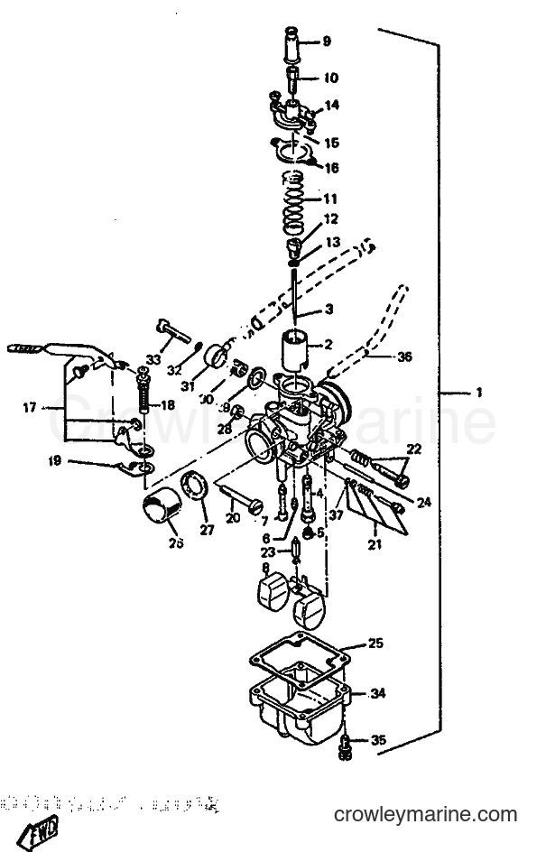 1989 Scooter DT50R - DT50R (3MN1) [999] - CARBURETOR