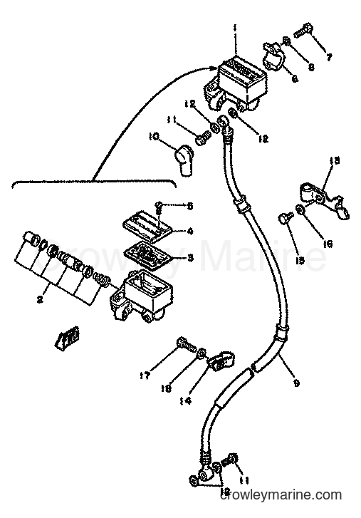 1981 Street Bike RD250LC - RD250LC (4L1) [999] - FRONT MASTER CYLINDER