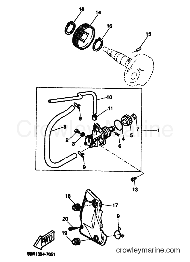 1999 Scooter YQ50 - YQ50 (5KH2) [010] - OIL PUMP