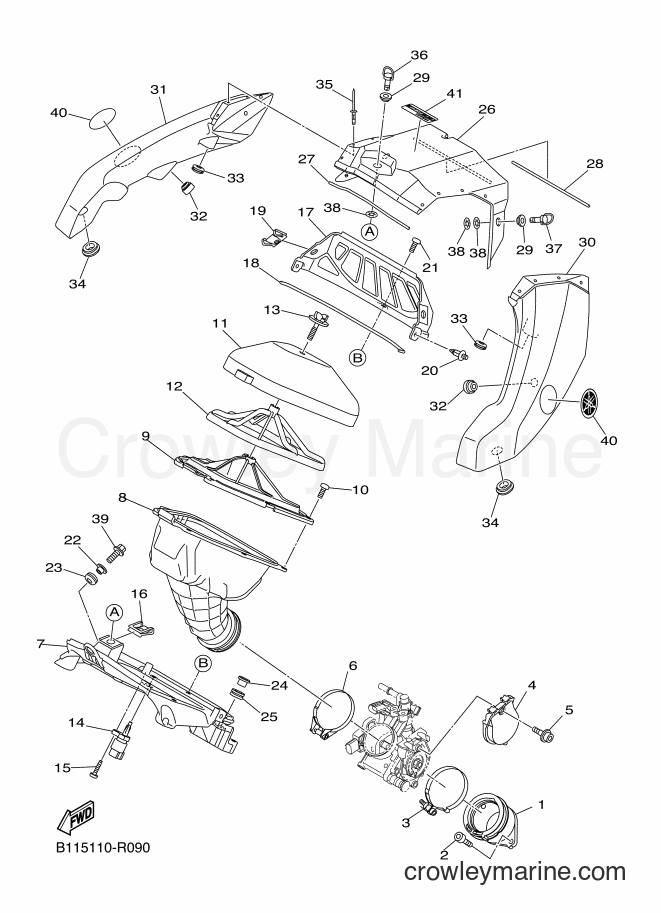 2016 Dirt Bike YZ450F - YZ450F (B116) [010] - INTAKE