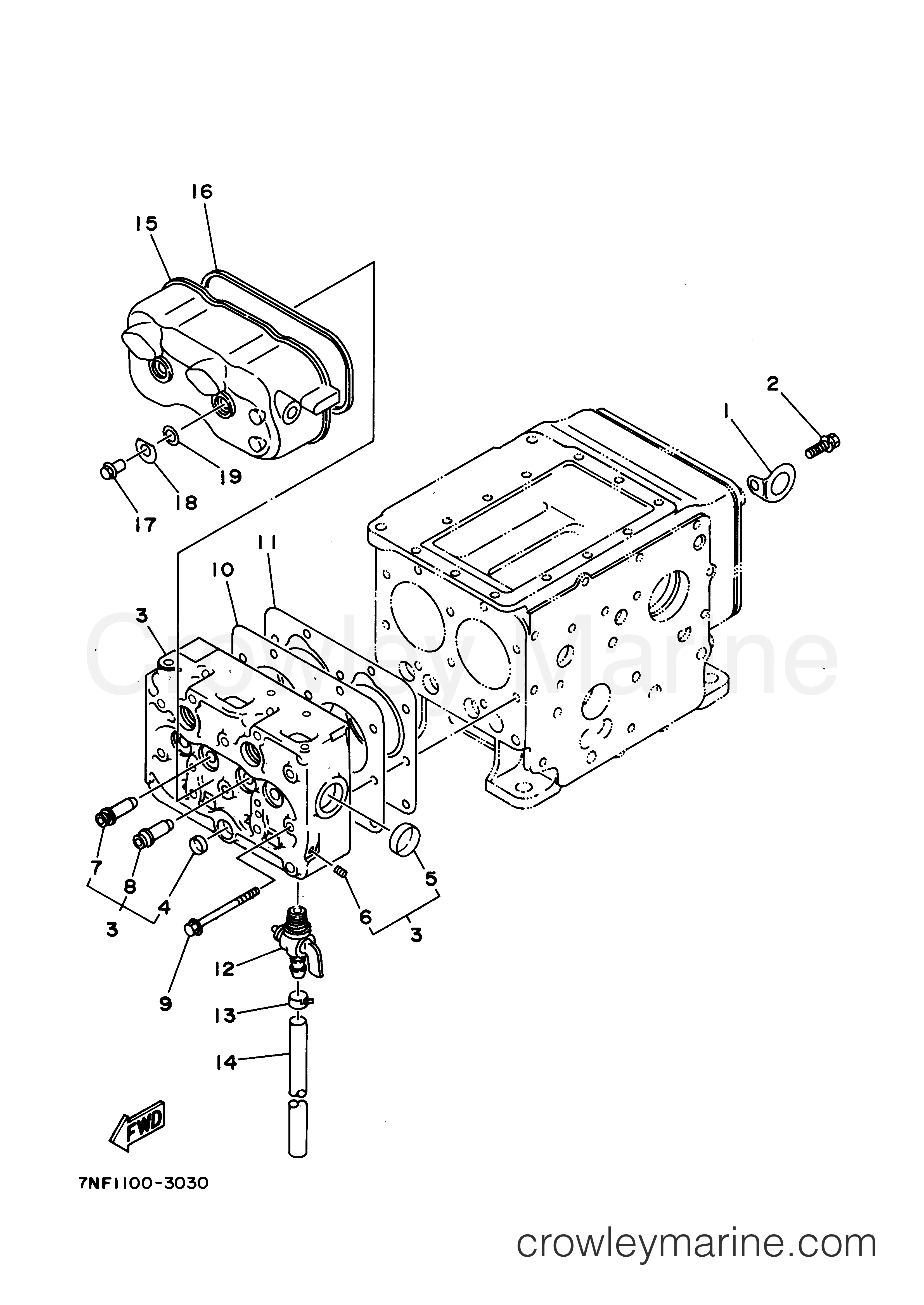 Yamaha Motors EDL6500S2 - CYLINDER HEAD