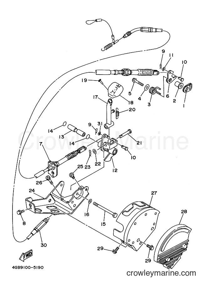 1995 ATV YFM400FW - YFM400FW (4GBA) [020] - SHIFTER