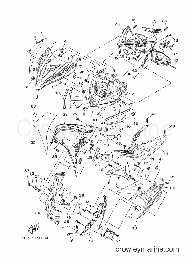 Yamaha Motors T135SEC (1S9B) [010] - LEG SHIELD