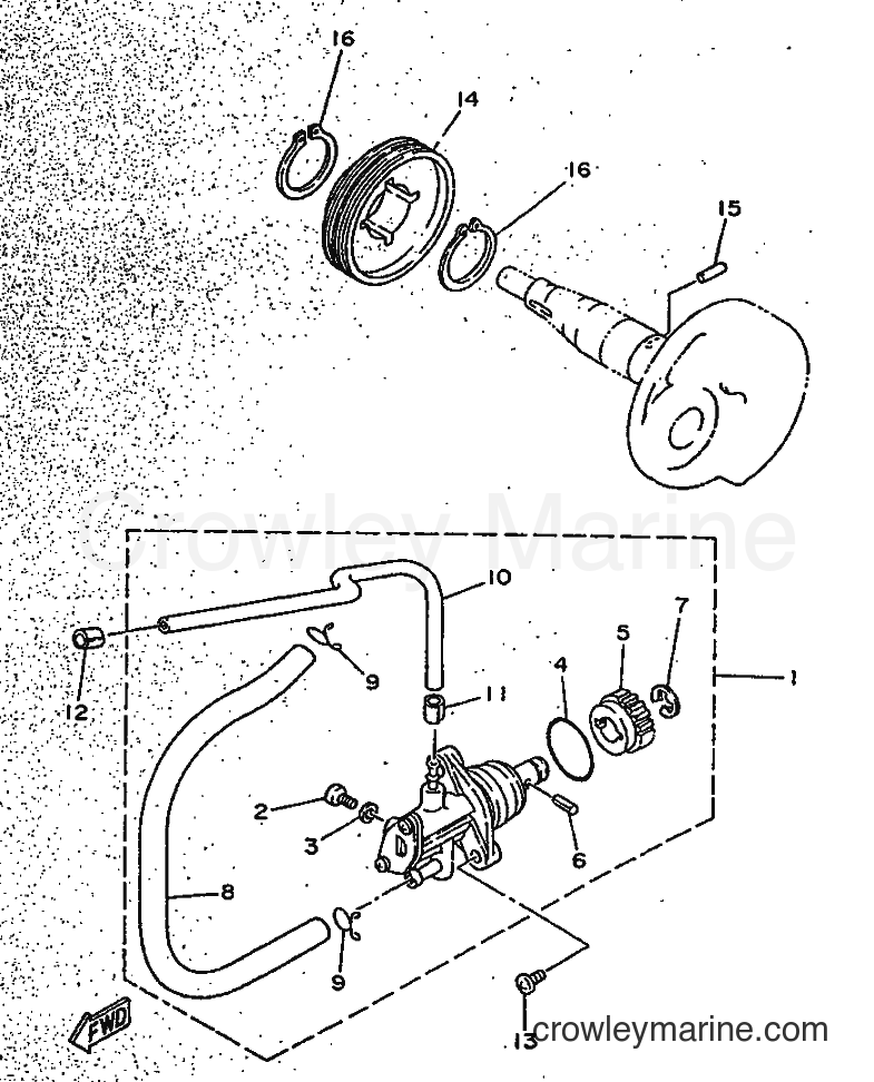 1996 Scooter CY50R - CY50R (3WG7) [999] - OIL PUMP
