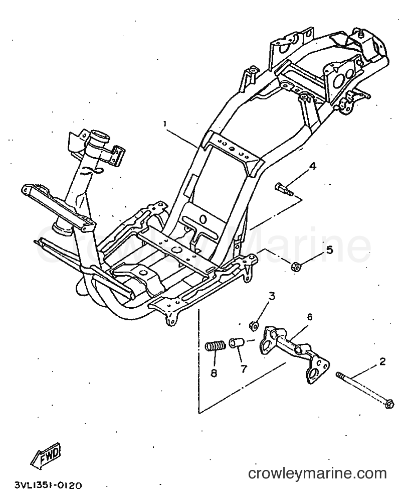 Yamaha Motors CW50 (4VVH) [010] - FRAME