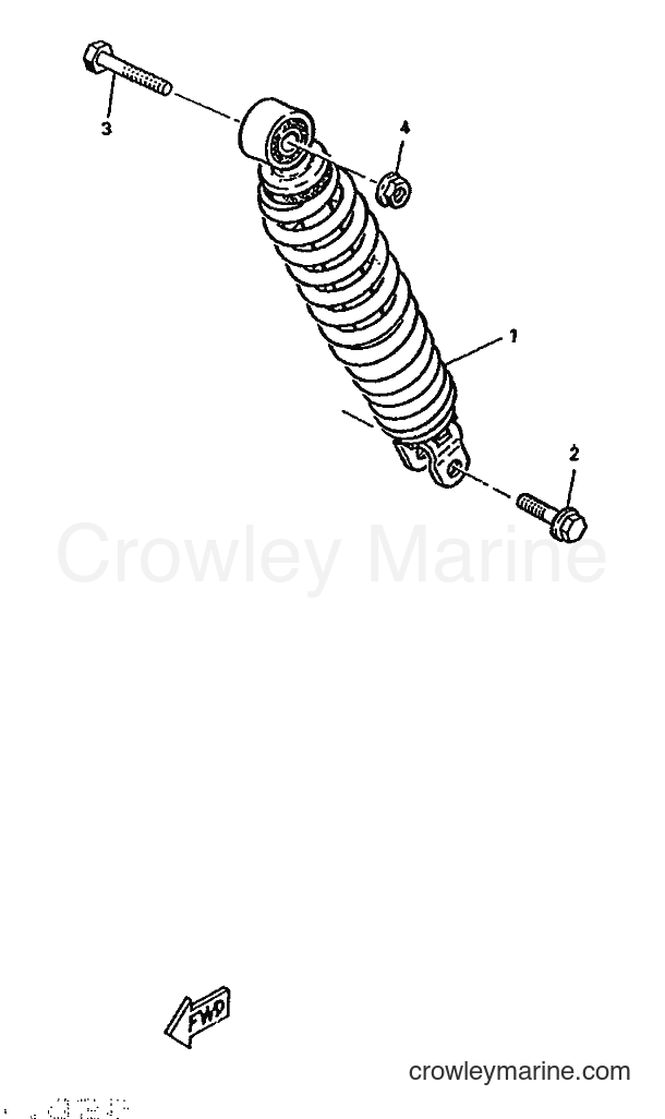 1996 Scooter CW50RSP - CW50RSP (4WL1) [999] - REAR SUSPENSION