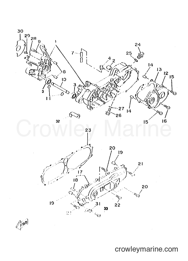 Yamaha Motors CW50RS (4VB4) [010] - CRANKCASE